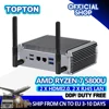 Mini PC AMD Ryzen 7 7730U Up To 4.2GHz Fanless Industrial Computer 32GB DDR4 RAM 500GB NVME SSD Micro PC 4K@60Hz Dual Display 1