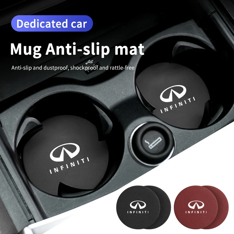 2Pcs Car Cup Coasters Anti slip Cup Holder Inserts Cup Pad Mats Car