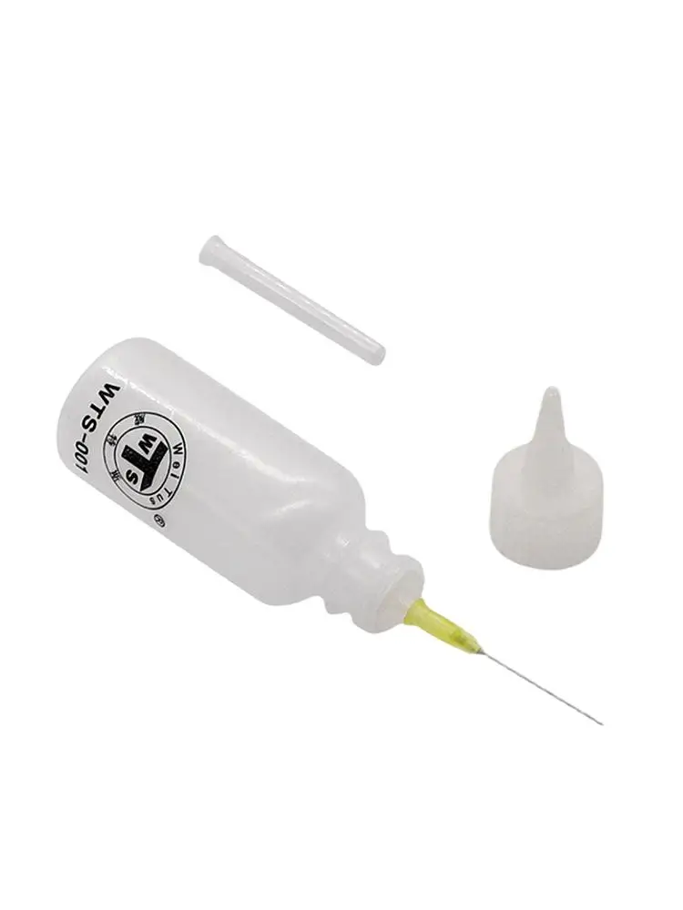 100ML Plastic Liquid Alcohol Bottle Transparent Glue Bottle Needle Dispenser Empty Plastic Liquid Bottle Precision Tip Applicato