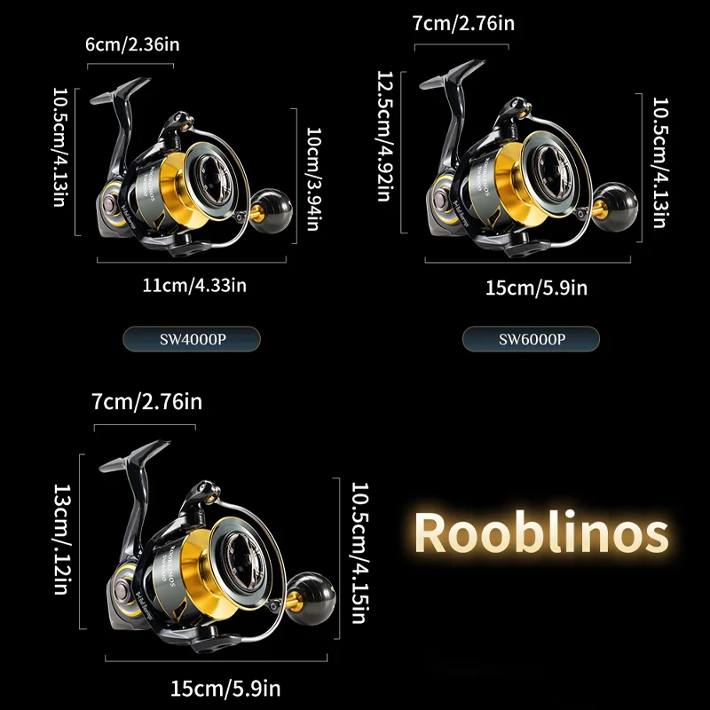 Rooblinos SW スピニングリール超軽量カーボンファイバーサーフ