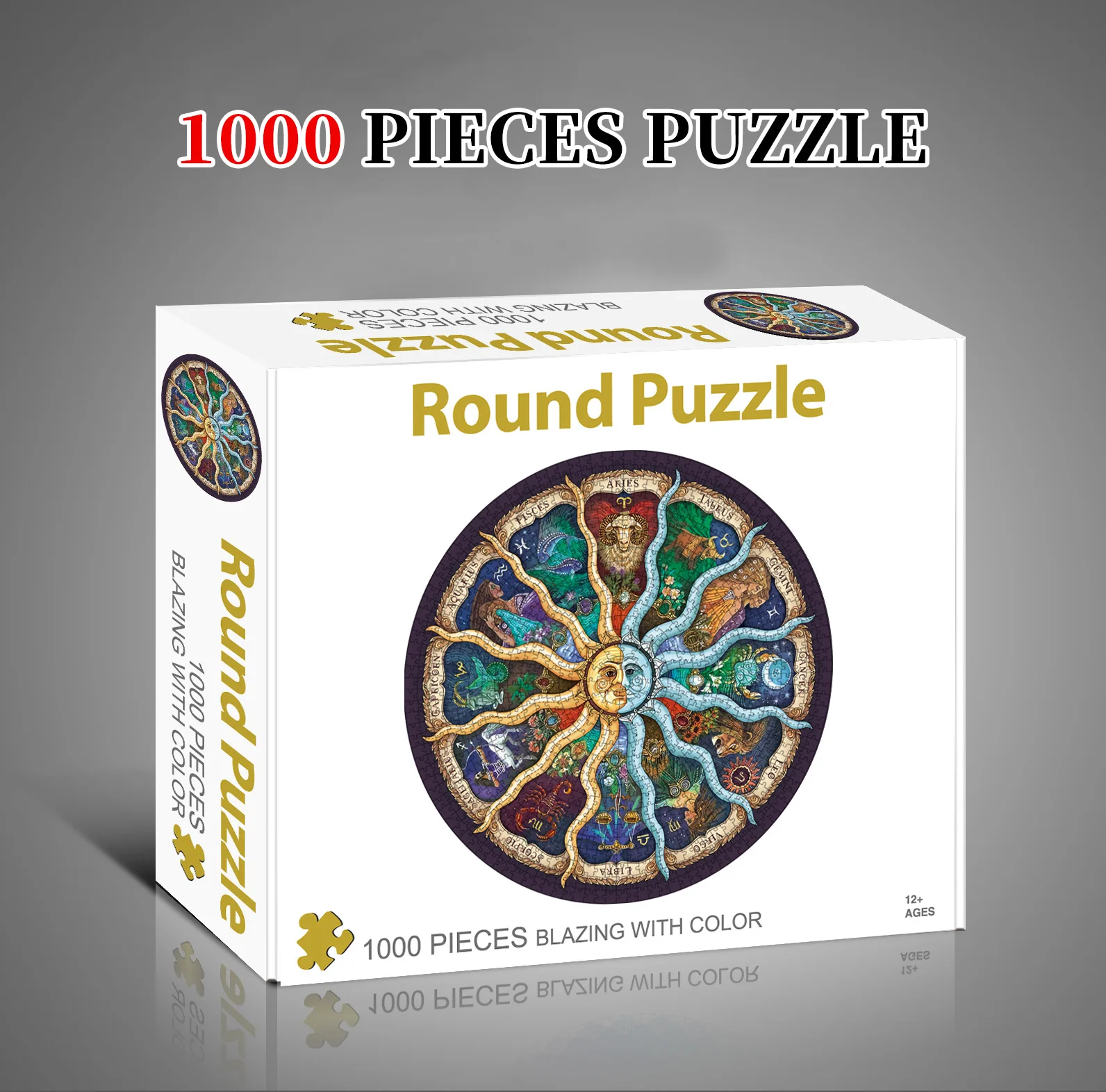 Round 1000-Piece Planet Series Puzzle for Adults - Stress-Reducing Famous Landscape Art