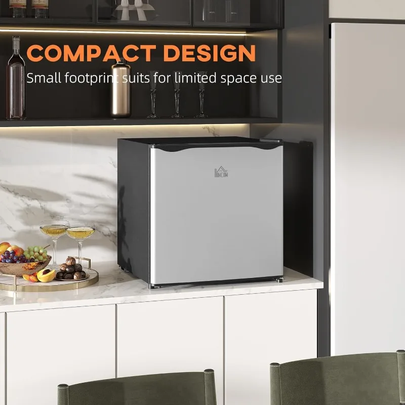 Compact Mini Freezer with Removable Shelves