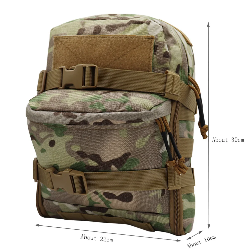 Tactical Mini Hydration Bag Water Backpack Assault Pack Outdoor Bladder Carrier Molle Pouch For Hunting Airsoft Vest 2