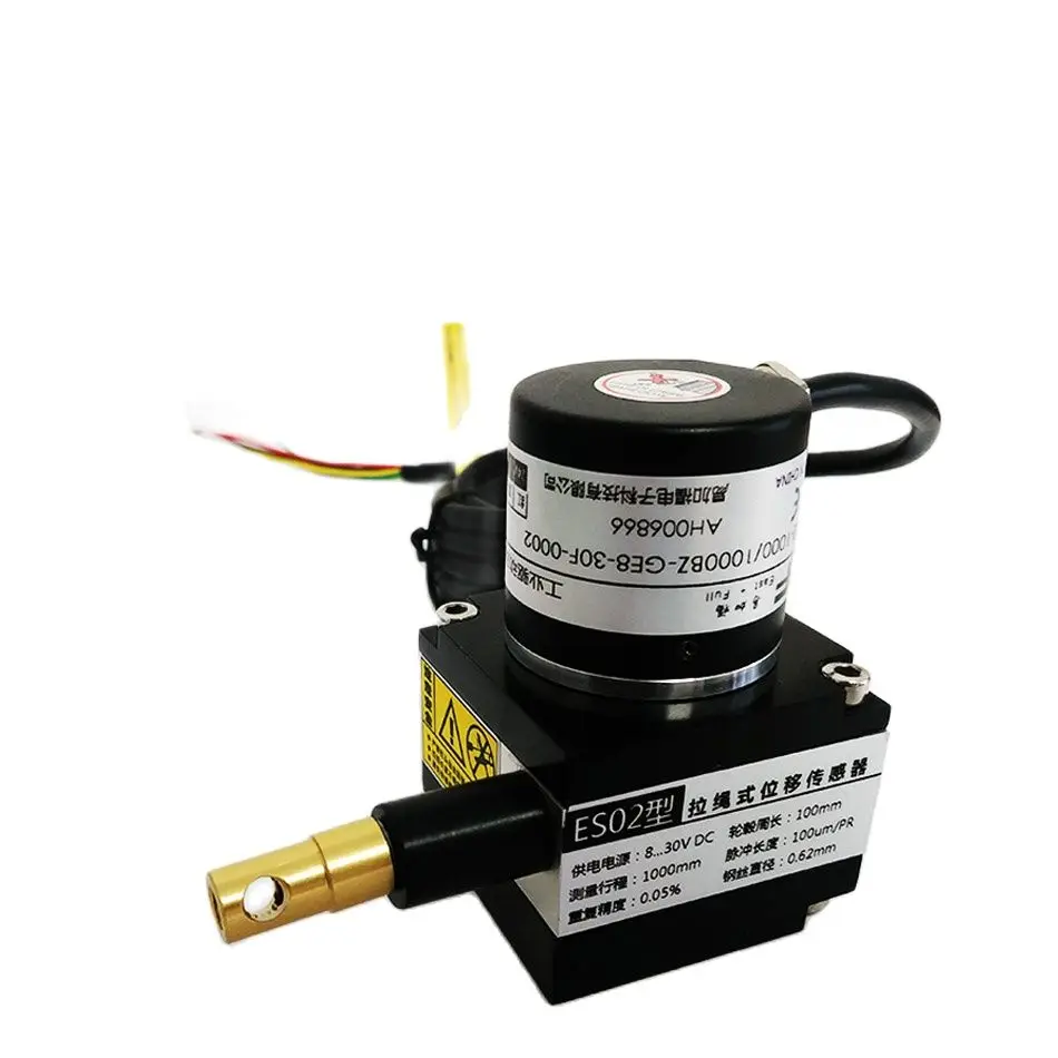ES02 Pull wire displacement sensor pull wire sensor pull encoder electronic ruler Maximum stroke 1000mm pull wire sensor