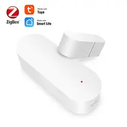 1/10PCS Tuya Zigbee Door Window Sensor Smart Door Open Closed Detectors Smart Life APP Work With Alexa Google Home Gateway Hub