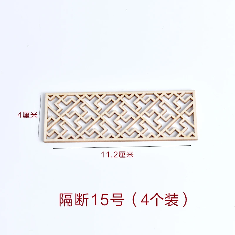 Miniature Wooden Dollhouse Decor with Folding Decorative Door