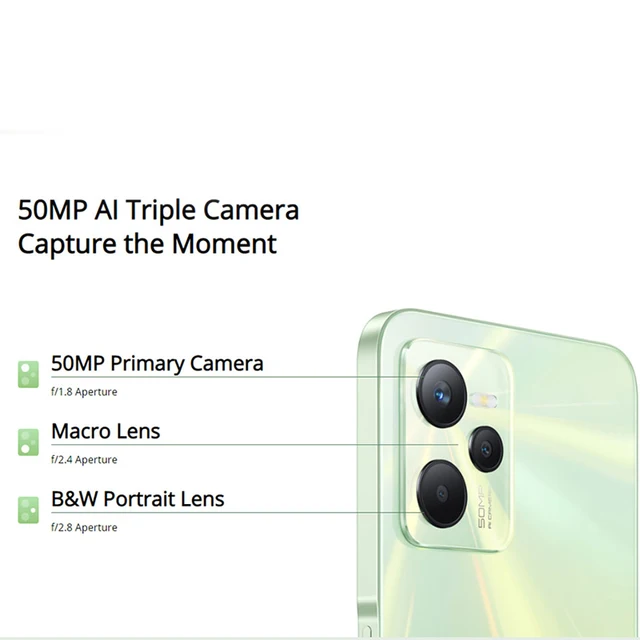 realme C35 4GB 128GB Smartphone Unisoc T616 Processor Octa core 6.6" FHD 5000 mAh 50MP AI Triple Camera Android Mobile Phone 3