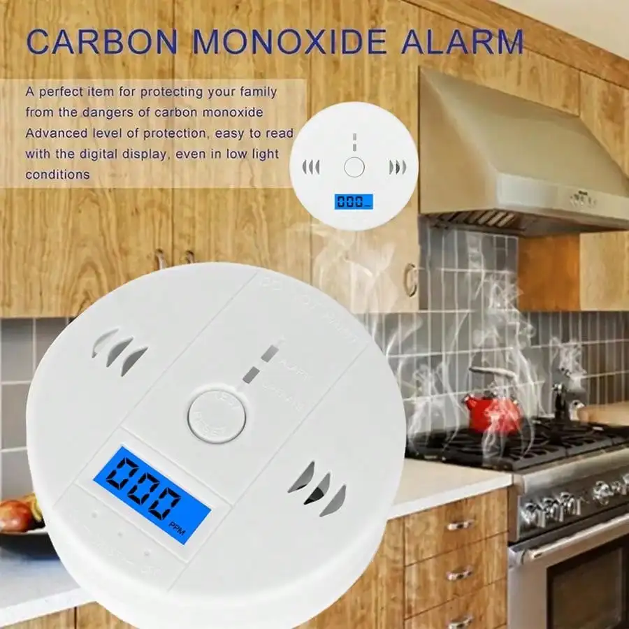 LCD CO Sensor Work alone Built-in 85dB siren sound Independent Carbon Monoxide Poisoning Warning Alarm Detector carbon monoxide alarm carbon monoxide detector