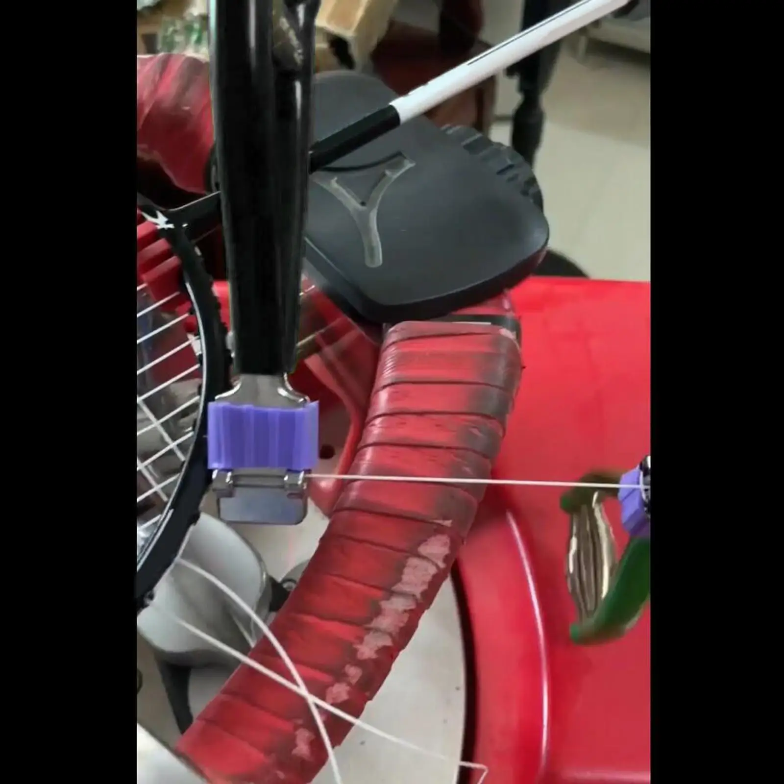 Morsetto Per Incordare Racchette Banapoy - 2 Pezzi, Lega Alluminio - Per Badminton, Tennis, Squash