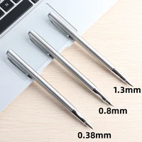 Luxury Metal Fountain Pen 0.38/0.8/1.3mm Curved Nib Student Writing Pen School Art Exercise Signature Supplies Office Stationery 1