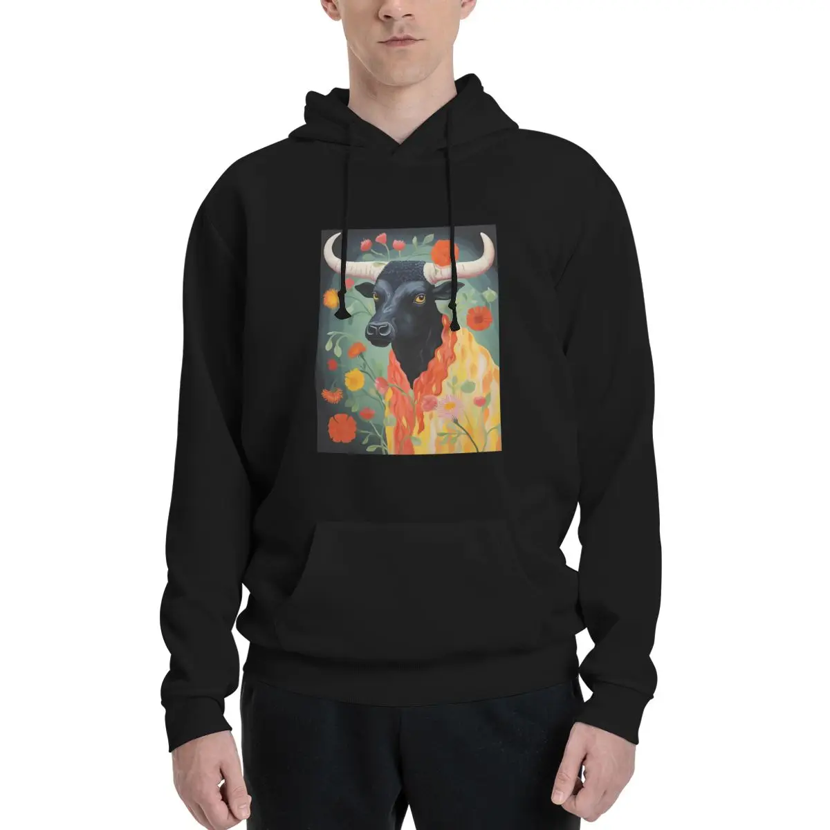 

Flower Bull Classic Polyester Hoodie Men's Women's Sweater Size XXS-3XL