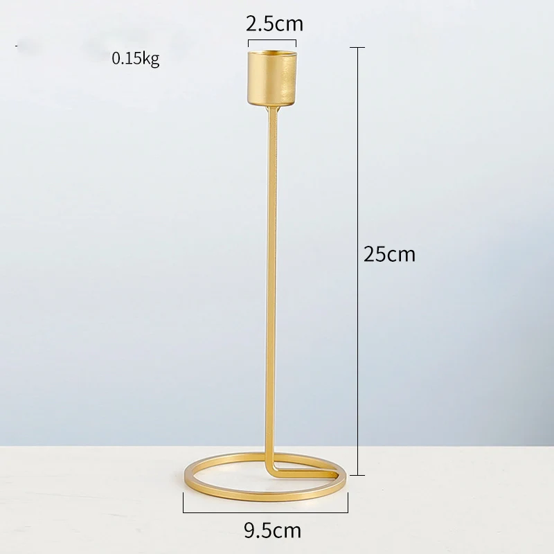 حامل شموع حديدي حديث ، شمعدان ، حفل زفاف ، ديكور م...