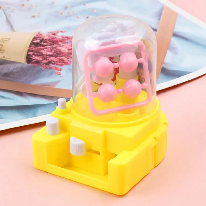 Mini Claw Machine 4 Tiny Stuff Capsule Toy Children's Toy Candy Grabbing Machine Capsule Grabbing Catcher Toy Birthday Gift 4