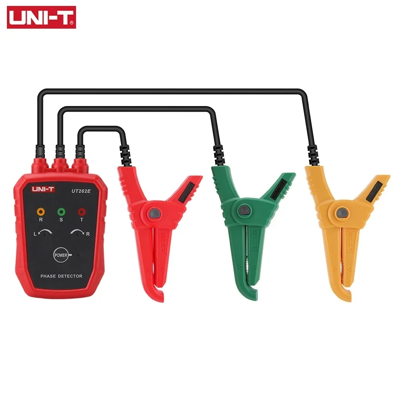UNI-T Non-Contact Three Phase Detector UT262E Rotation Tester Phase Sequencer Breaker Finder 70V-1000V AC LED Buzzer Indication 2