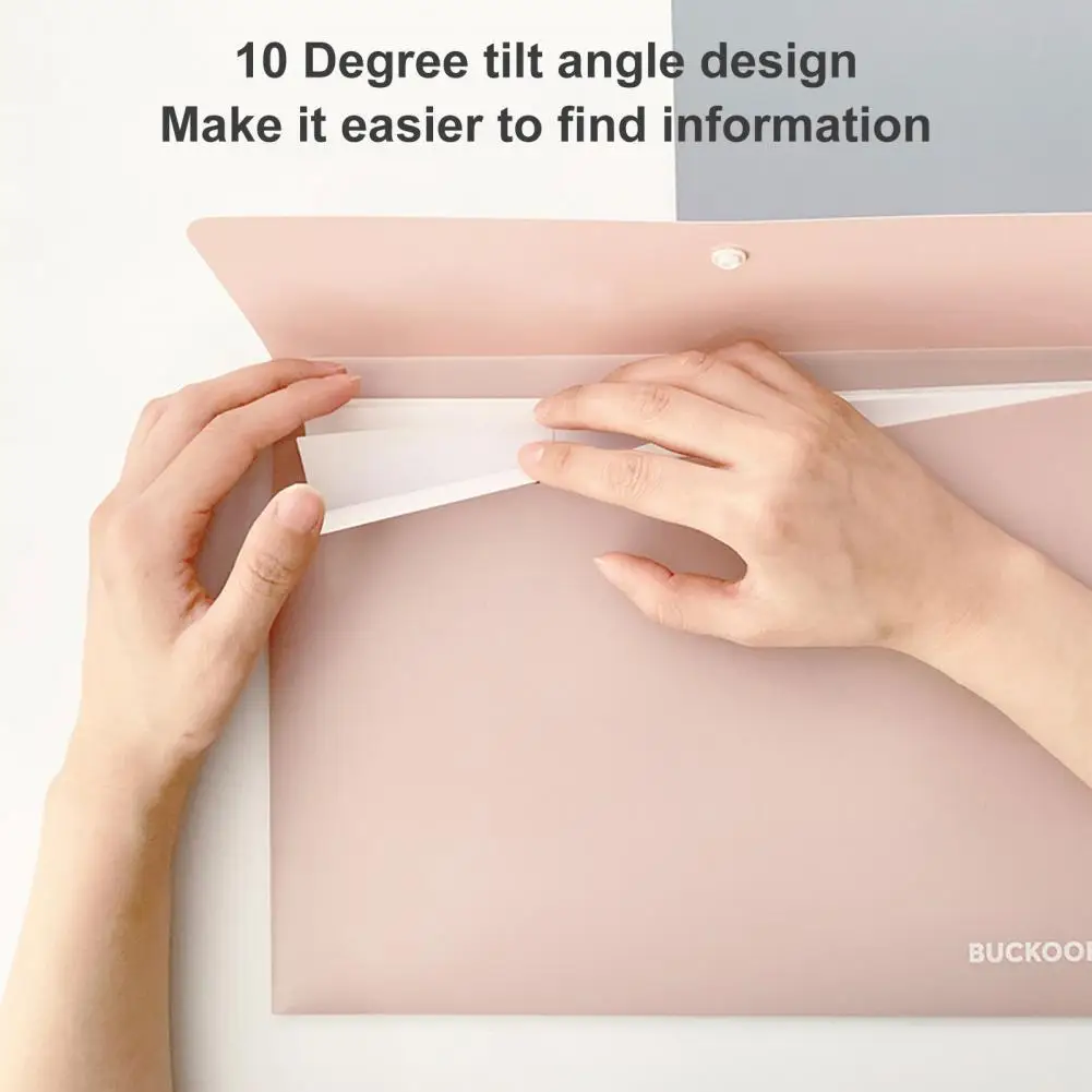 

File Storage Holder Lightweight File Holder Thickened Dust-proof Great A4 Size Cards Ticket Business File Folder