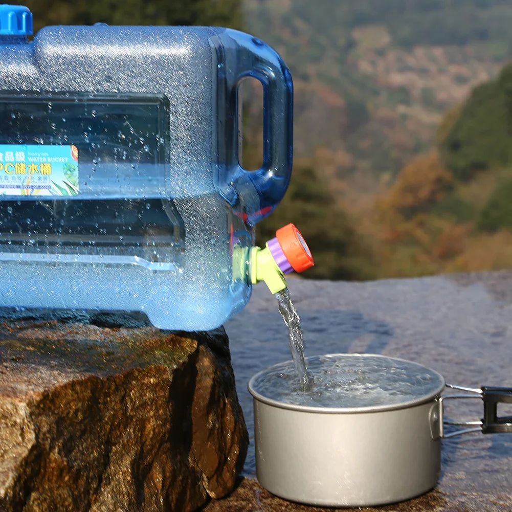 18/20L Camping Water Container Car Water Bucket Leak-proof Large Capacity Canister Tank for Outdoor Travel Driving Camping