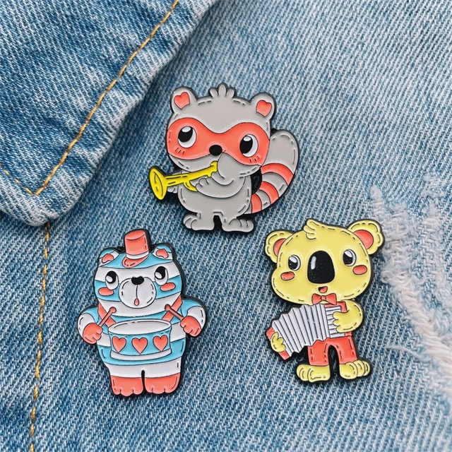 Broches Esmaltados De Gatos Preto E Branco, Broches De Gatos, Mochila De  Desenho Animado, Presentes De Joias Para Amigos - Broches - AliExpress