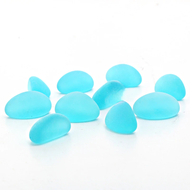 Crystal Stone Glass Pearl Sand Blue Light Stone Fish Tank Aquascaping Decoration Fluorescent Bottom 50 Sand Stones