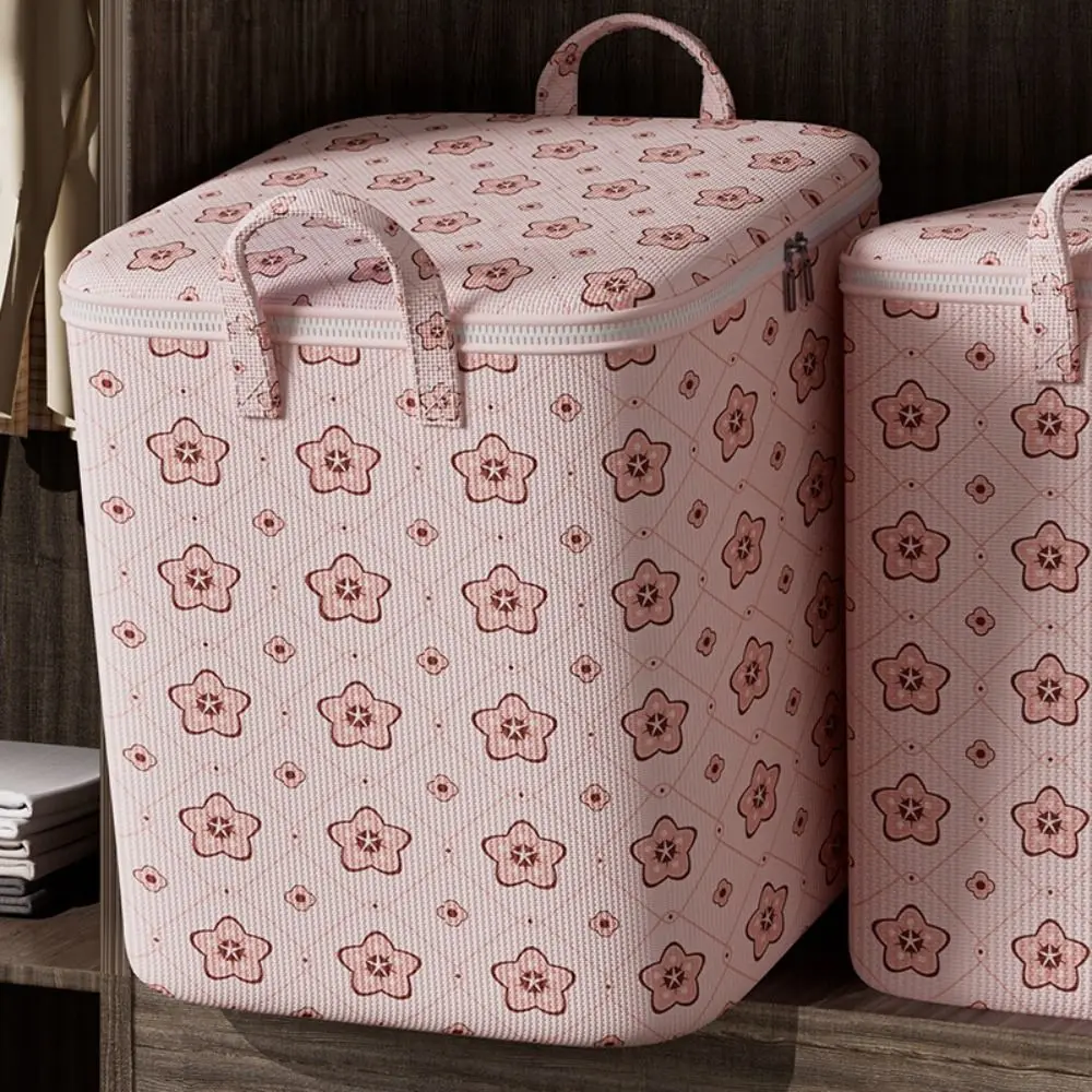 With Handle Clothes Storage Bins Clothes Organizer Foldable Quilt Storage Bag Dust-Proof Large Capacity Closet Storage Box 3