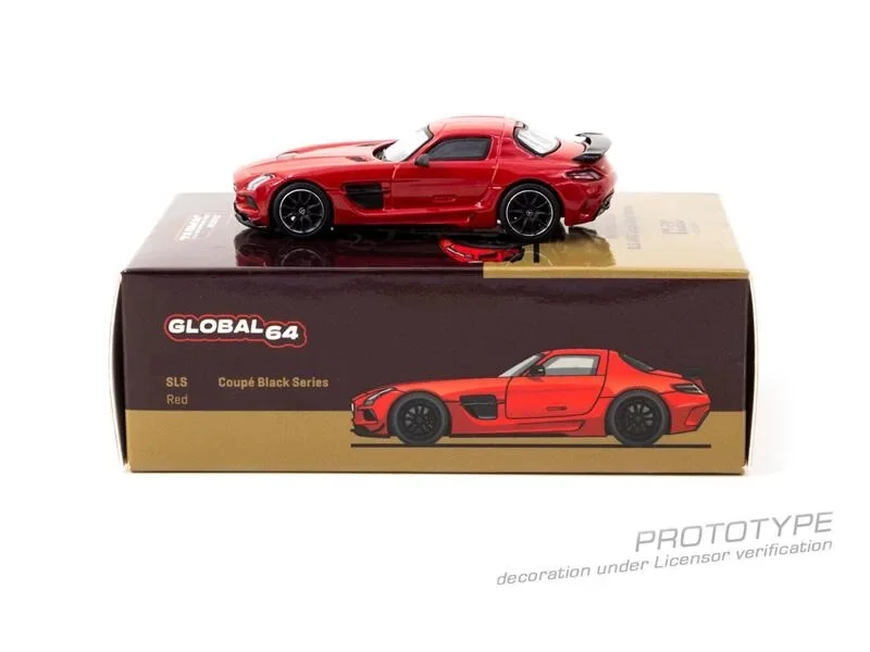 

Tarmac работает 1:64 SLS Coupe черная серия Красная Коллекционная модель автомобиля