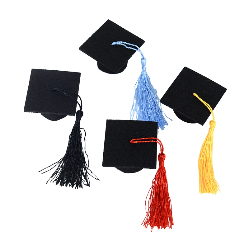 5Pcs Mini Bachelor Graduation Caps With 