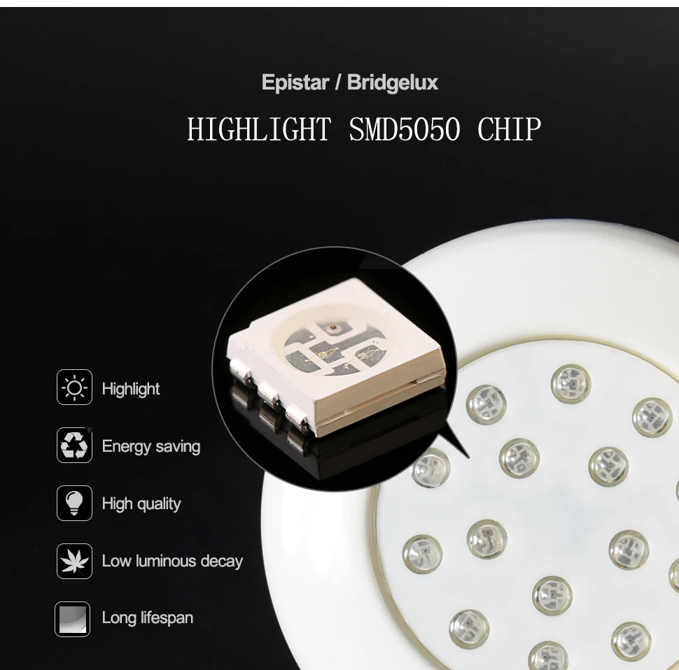 Outdoor DC12V Underwater Waterproof accessories IP68 Led Swimming Pool Light Fully Resin Filled Recessed Style Led