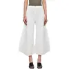 Miyake Pleated Wide Leg Pants Loose Pleats Ankle-Length Pants Women Summer 4