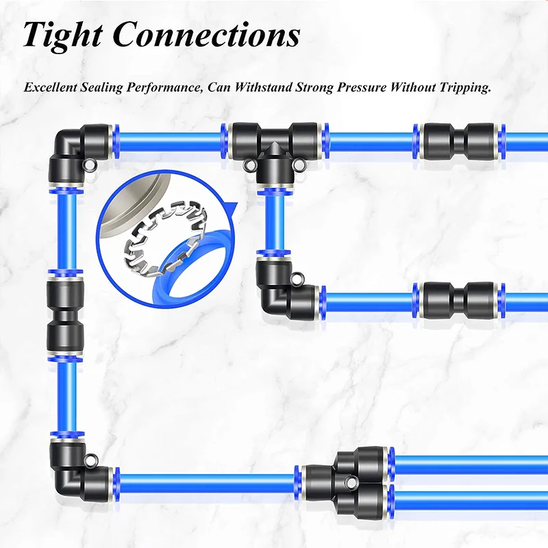 PE-8MM odborový tričko zatlačovat na obvázat vzduch dýmka armatury rychlý connect/release pneumatické konektor PEG6-4 vzduch kompresor armatury PE-6