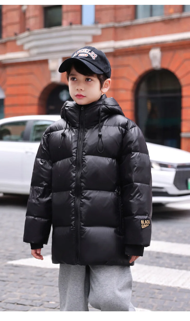 OLEKID 5-12 Jahre Kinder Winter Daunenjacke Für Mädchen Mit Kapuze Dicke Warme Teenager Mädchen Daunenjacke Mantel Kinder Parka Oberbekleidung – Detail 3