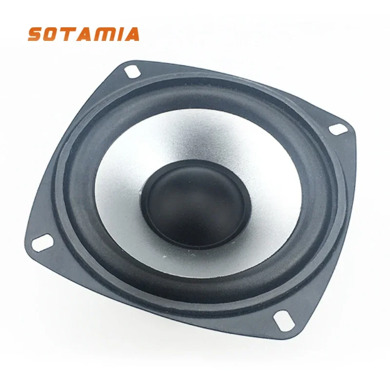SOTAMIA 풀 레인지 베이스 스피커, HIFI 스피커, 우퍼 오디오 음악, 홈 시어터 사운드 라우드 스피커, 책꽂이, 4 인치, 6 옴, 20W, 1 개