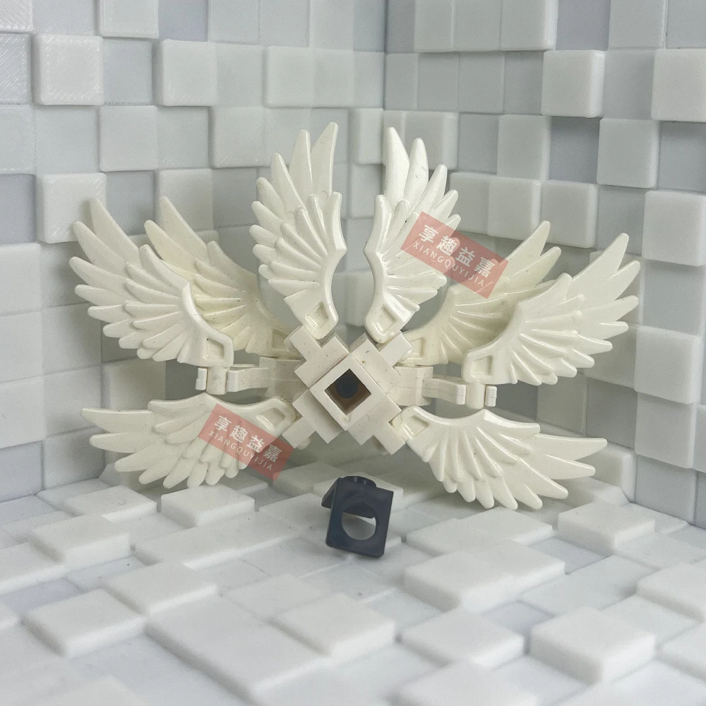 Neues MOC Devil Angel Wings Skelett Spezialeffekte Bausteinhelm und Rüstung Puzzle MOC Montagezubehör Serie 5 – Detail 4
