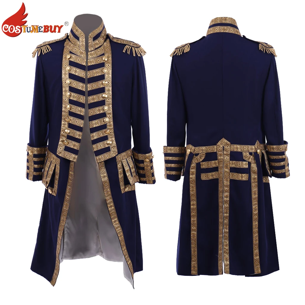 

18th Century George Washington Cosplay Officer Coat, Musical Stage Military Outfit ,Medieval Officers Uniform Suit Jacket Custom