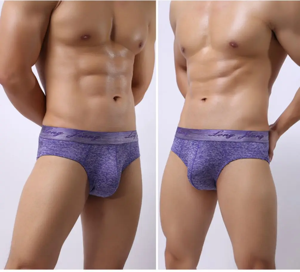 

New Men's Sexy Briefs Men's Underwear U Raised Big Pouch Youth Triangle Gay Slips Lingerie Cueca Calzoncillos Triangle Pants