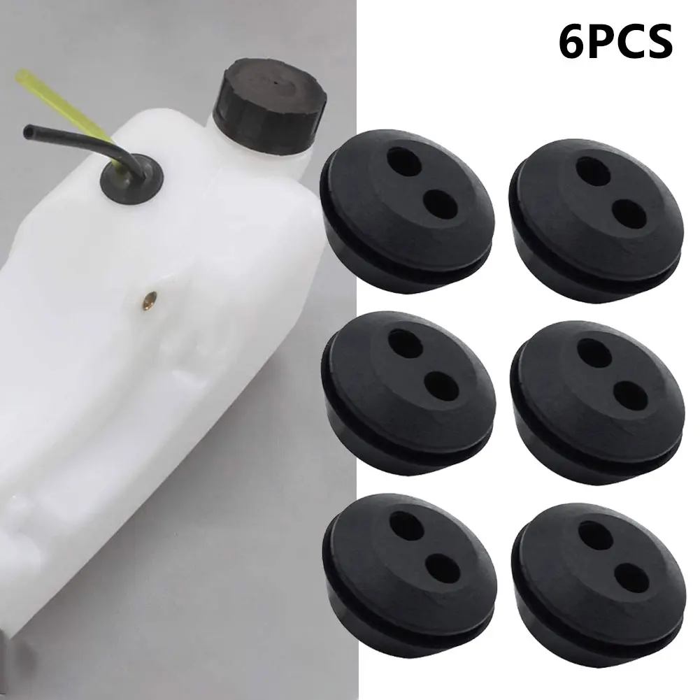 Description Picture 2 of itemFuel Tank Rubber Grommet 2 Holes 6Pcs Brush Cutters Hedge Trimmer Replacement Seal Grommet String Trimmer Parts