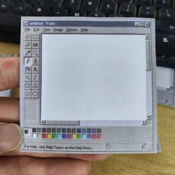 Retro Sticky Note Pad, Self - Adhesive Memo and Drawing Tool, 50 Pages (1)