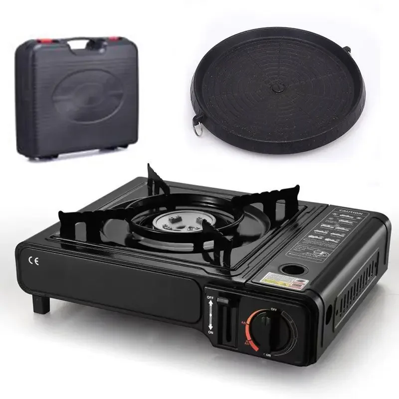 

Gas Stove Outdoor Tourist Burner Strong Fire High Quality Appearance Portable Double Burner Butane Small Gas Stove Cylinder