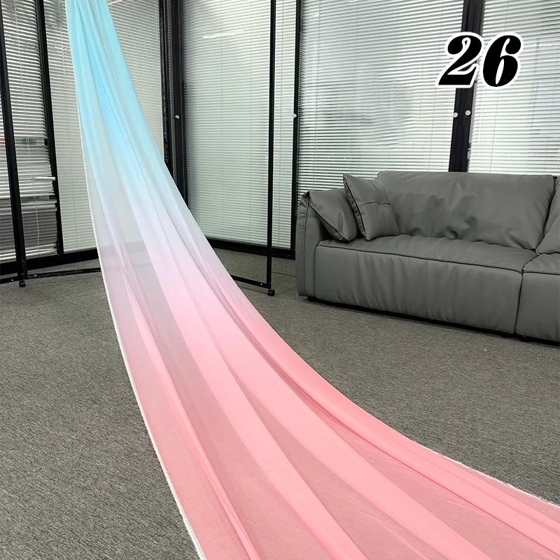 150 cm breit x 4 Meter Farbverlaufs-Chiffon-Stoff, DIY-Rock im antiken Stil, Hanfu-Stoff, für drinnen und draußen, Hochzeit, Hintergrund-Dekor-Material – Detail 5