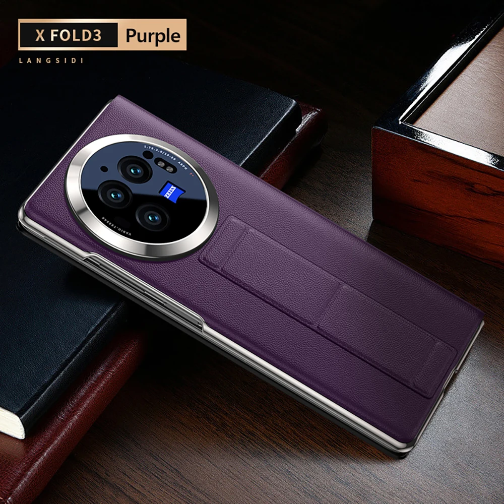 حافظة LANGSIDI الذكية القابلة للطي لهاتف Vivo X Fo...