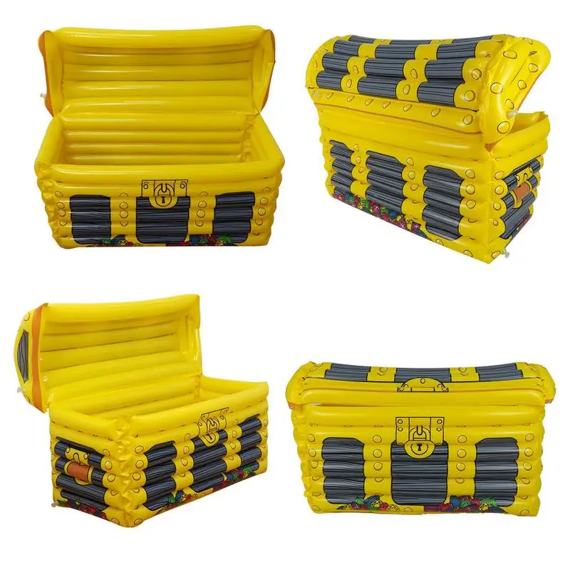 Indoor Outdoor Inflatable Ice Container PVC Beverage Cooler Treasure Box Multi-Purpose Bar Drinks Cool Leisure Supplies