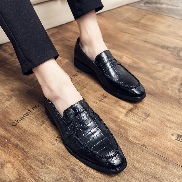 CHANEL BLACK LEATHER LOAFERS OXFORD SHOES