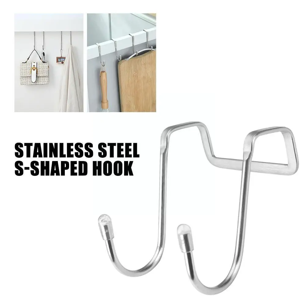 OverDoorHooksStainlessSteelDoorHangerHookSShapedHangBag
