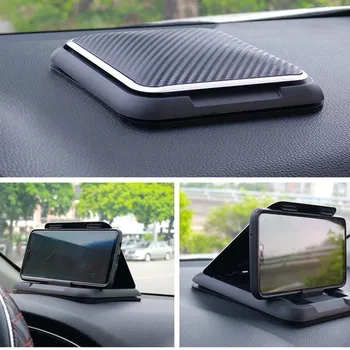 Supporto per telefono per auto Supporto per telefono universale per cruscotto per auto Ventosa in silicone antiscivolo Supporto per smartphone regolabile