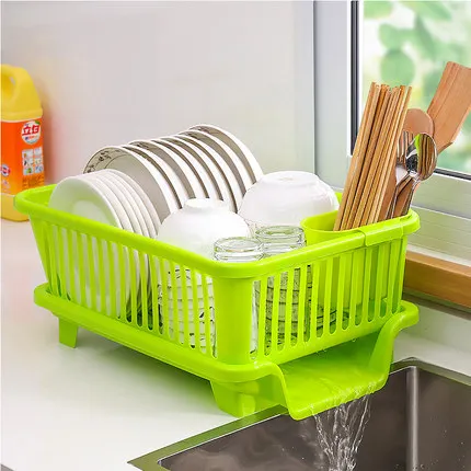 Dish Drying Rack Kitchen Utensils Drainer Rack with Drain Board Countertop  Dinnerware Plates Bowls Chopsticks Spoons Organizer - AliExpress