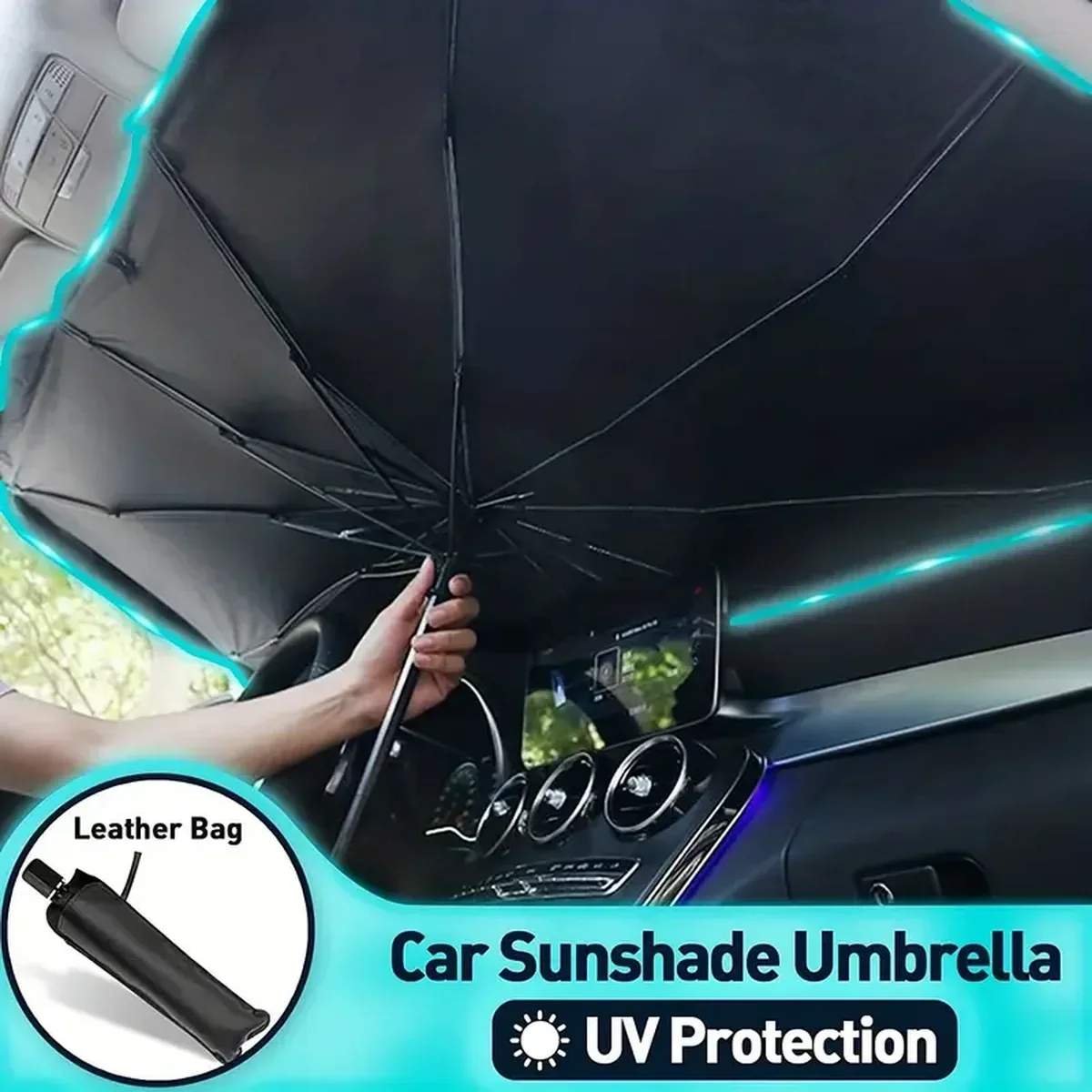 Car Sun Shade Protector Auto Front Window Sunshade Cover