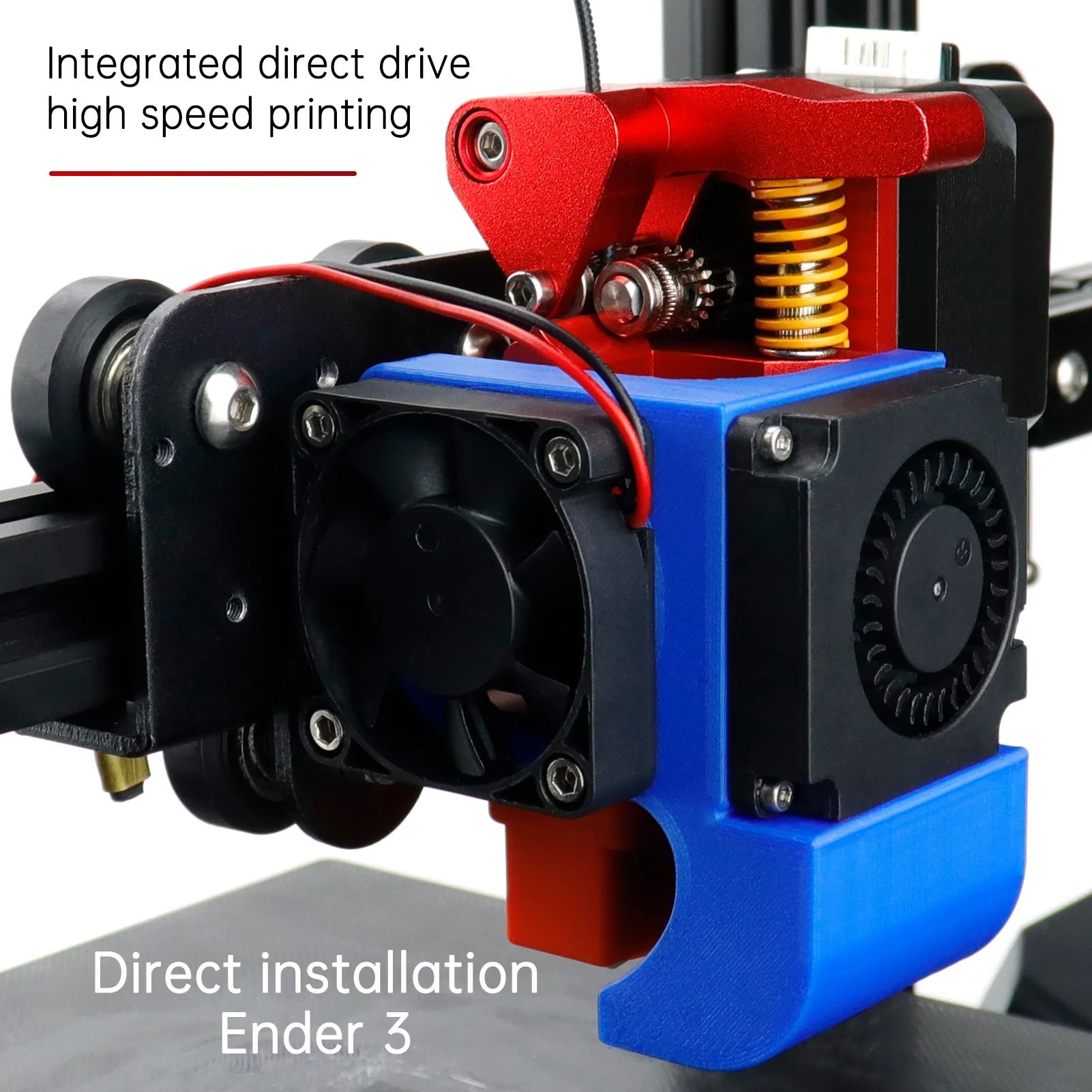 All Metal Ender-3 Upgrade Dual Gear MK8 Direct Drive Short Range Direct Extruder Kit with Hardened Steel Gear For Ender3/V2/CR10