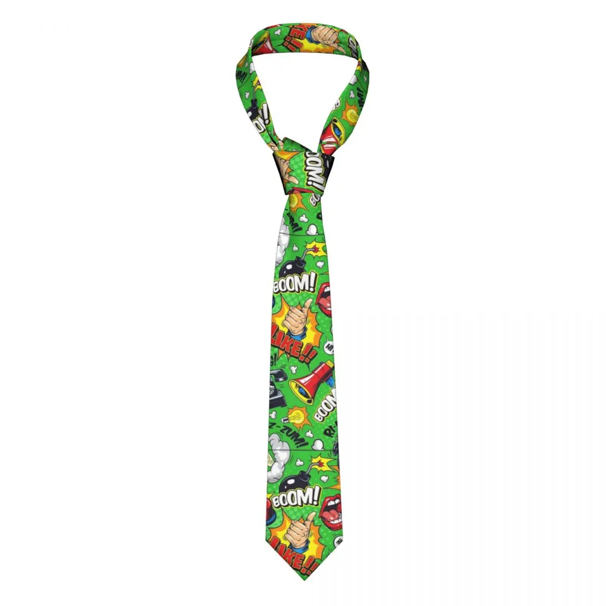 

Comic Elements Art Colorful Necktie Men Casual Polyester 8 cm Narrow Neck Tie for Men Daily Wear Gravatas Wedding Business