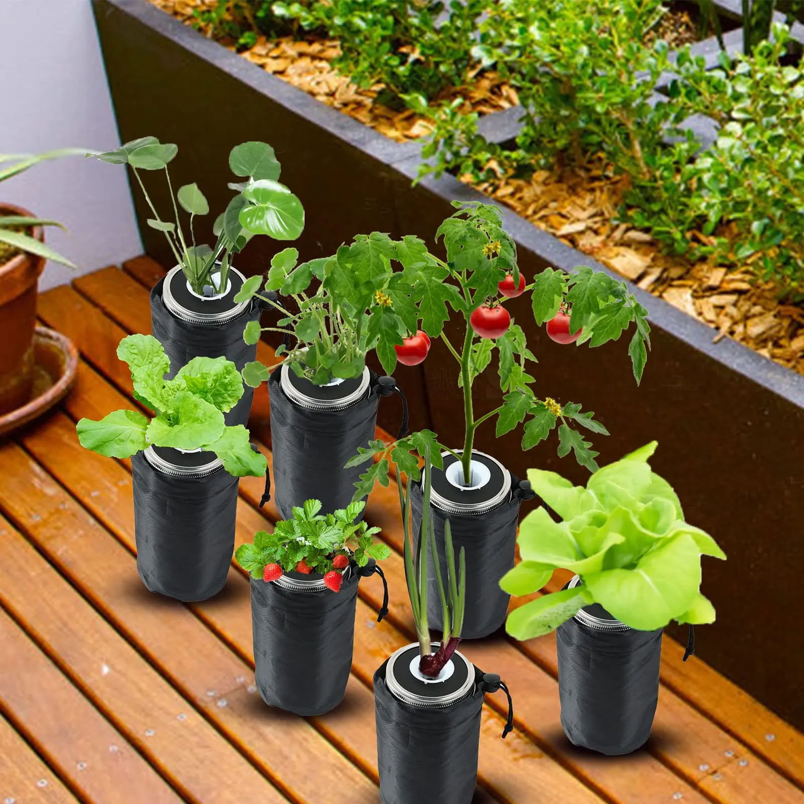 Blackout Sleeves for Mason Jars Wide Mouth Mason Jar Grow Cover Washable Sprout Jar Shade Cover with Adjustable Buckle