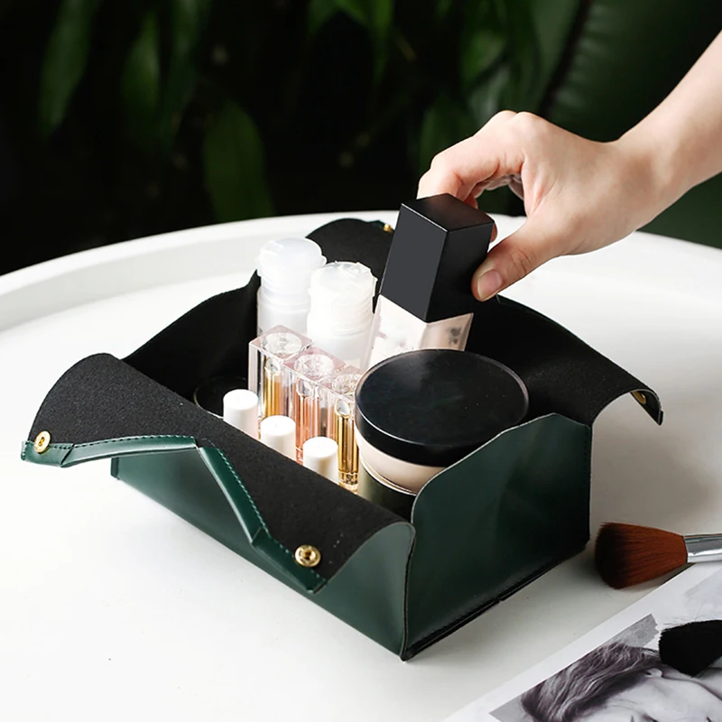 New PU Leather Tissue Box Car Tissue Box Creative Home Living Room Holder Hotel Carton Household Storage Decoration 4