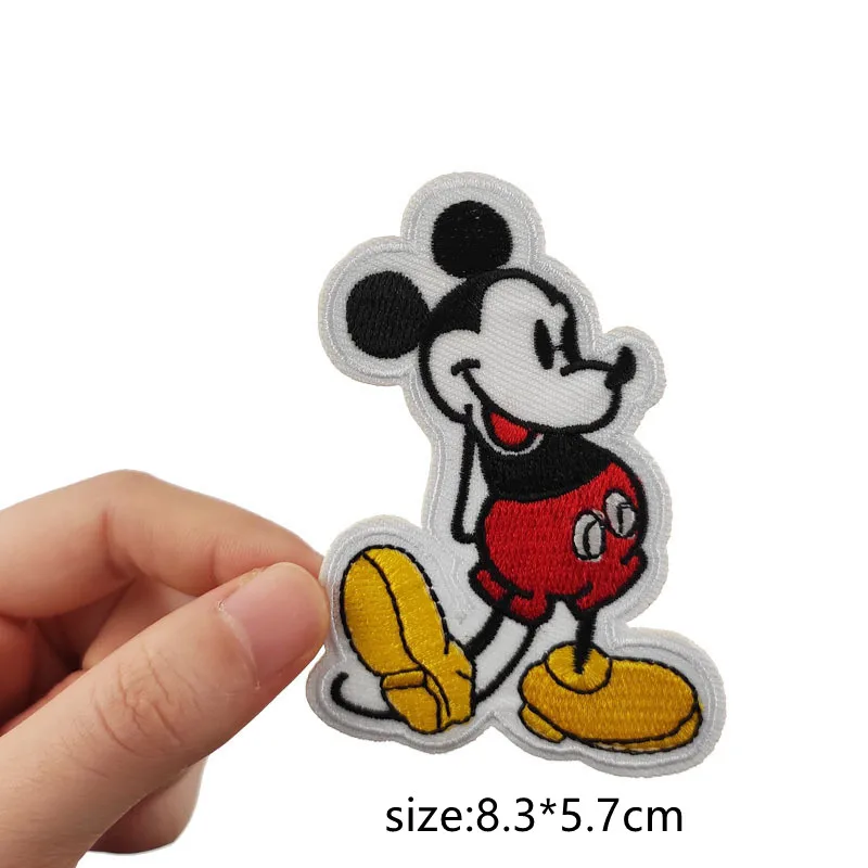 Cartoon Mickey  Minnie Mouse  Cloth Paste Minnie Couple Clothes Decoration Iron on Patches Embroidery Patches for Clothing 