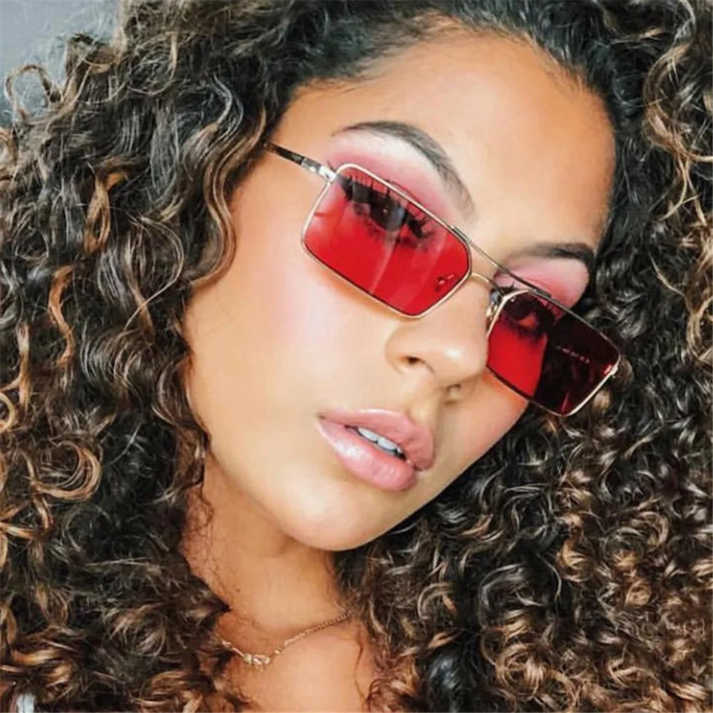 Retro Chic Unisex Polygon Sunglasses with Colorful UV400 Protection